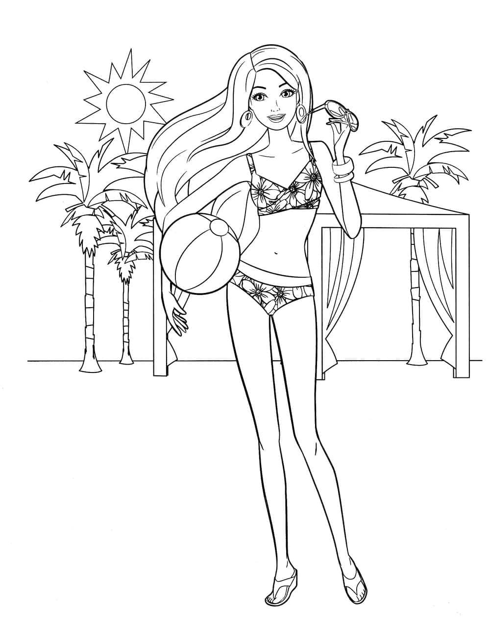 Dibujo gratuito Barbie #214771 de la coleccion Juguetes y Juegos para imprimir