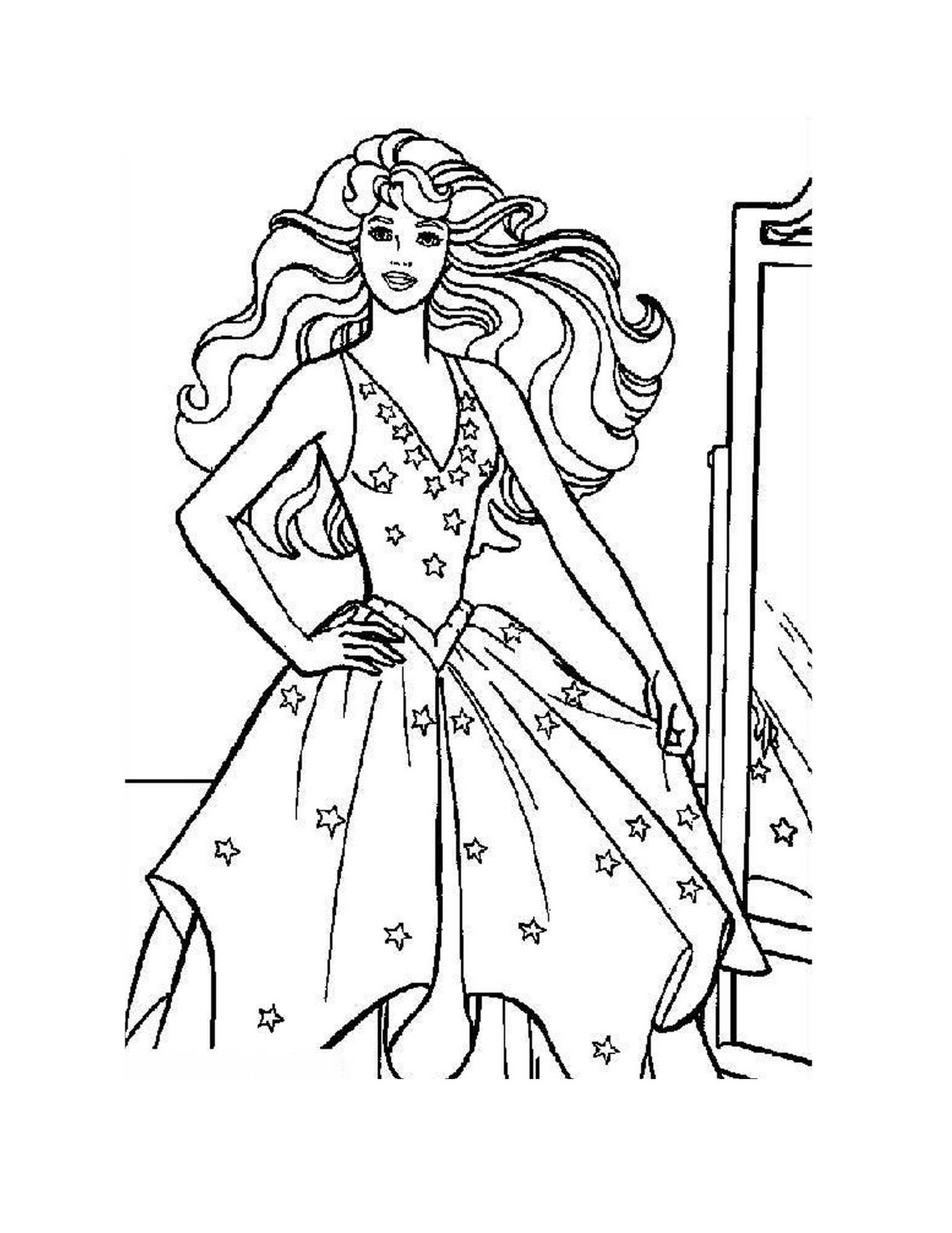 Dibujo gratuito Barbie #27613 de la coleccion Juguetes y Juegos para imprimir