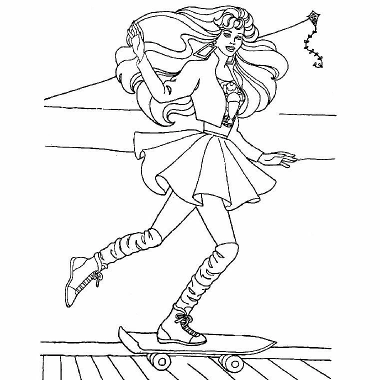 Dibujo gratuito Barbie #27696 de la coleccion Juguetes y Juegos para imprimir