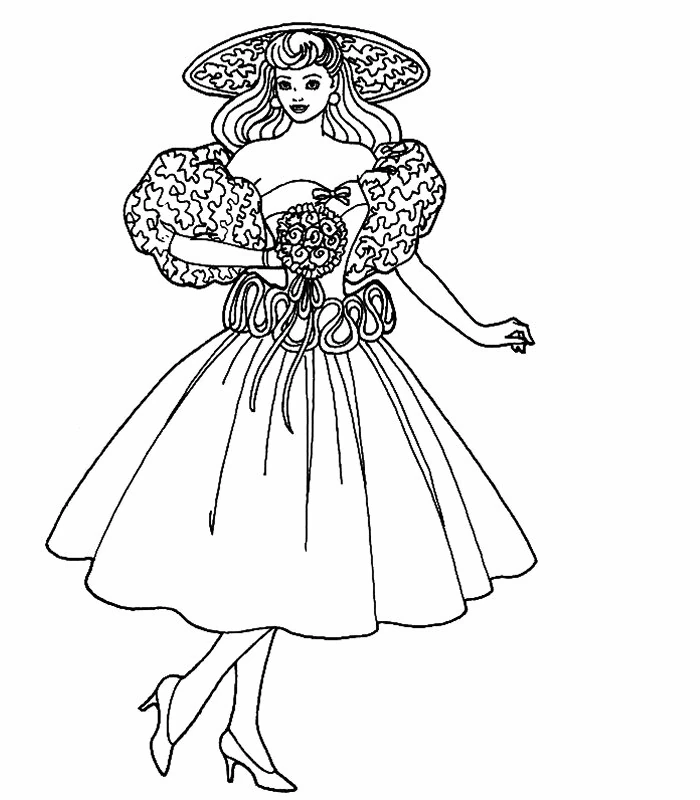 Dibujo gratuito Barbie #27759 de la coleccion Juguetes y Juegos para imprimir