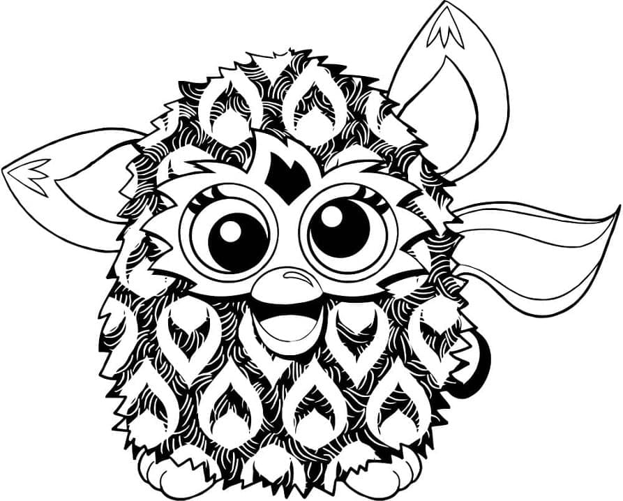Dibujo para colorear: Furby (Juguetes y Juegos) #218555 - Dibujos para Colorear e Imprimir Gratis