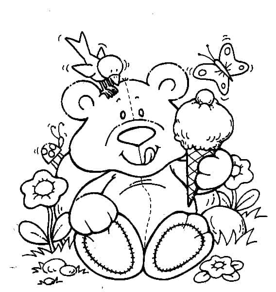 Dibujo gratuito Osito de Peluche #180431 de la coleccion Juguetes y Juegos para imprimir