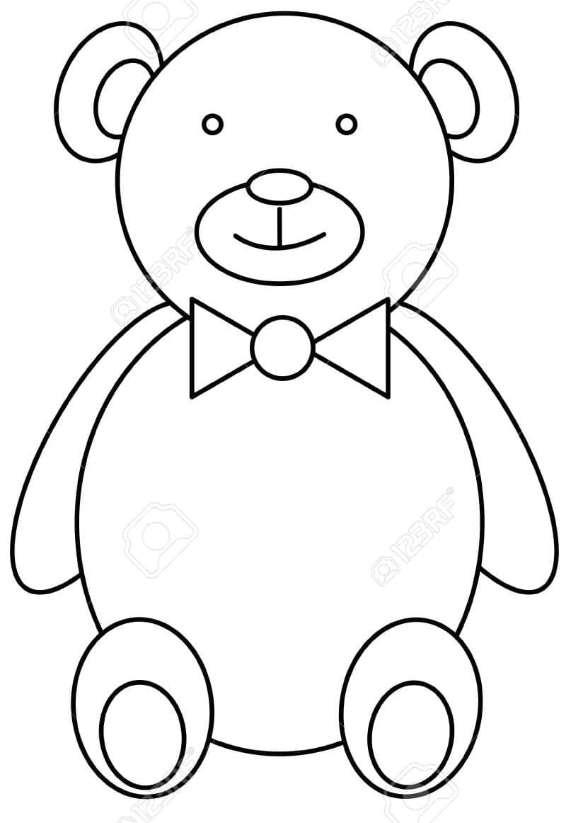 Dibujo gratuito Osito de Peluche #180435 de la coleccion Juguetes y Juegos para imprimir