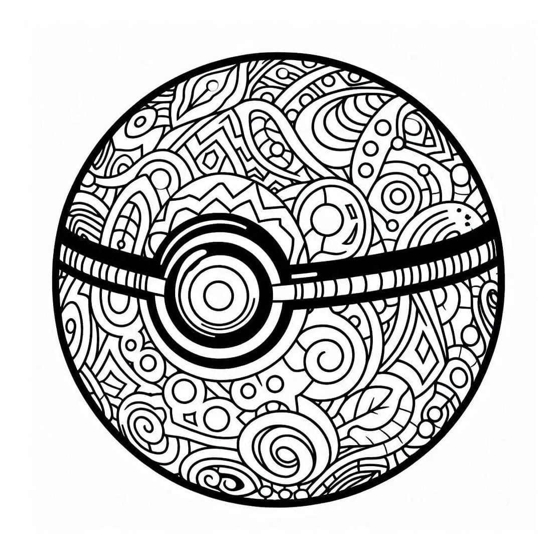 Dibujo gratuito Pokeball #216471 de la coleccion Juguetes y Juegos para imprimir