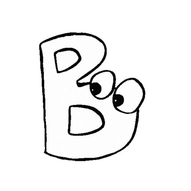 Dibujo gratuito Letra B #194554 de la coleccion Letras y Alfabeto para imprimir
