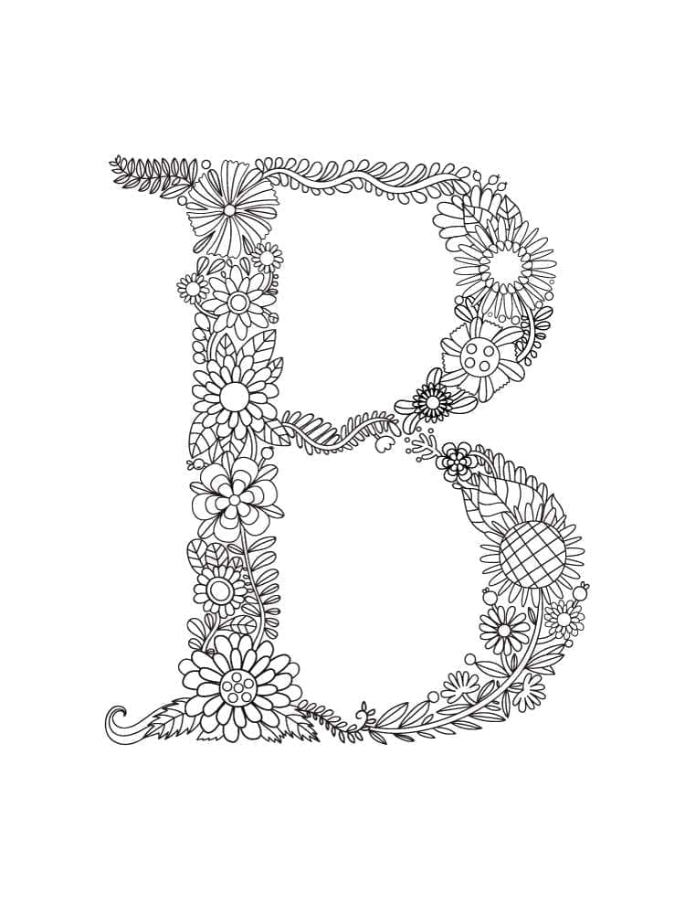 Dibujo gratuito Letra B #194559 de la coleccion Letras y Alfabeto para imprimir Dibujo gratuito Letra B #194559 de la coleccion Letras y Alfabeto para imprimir