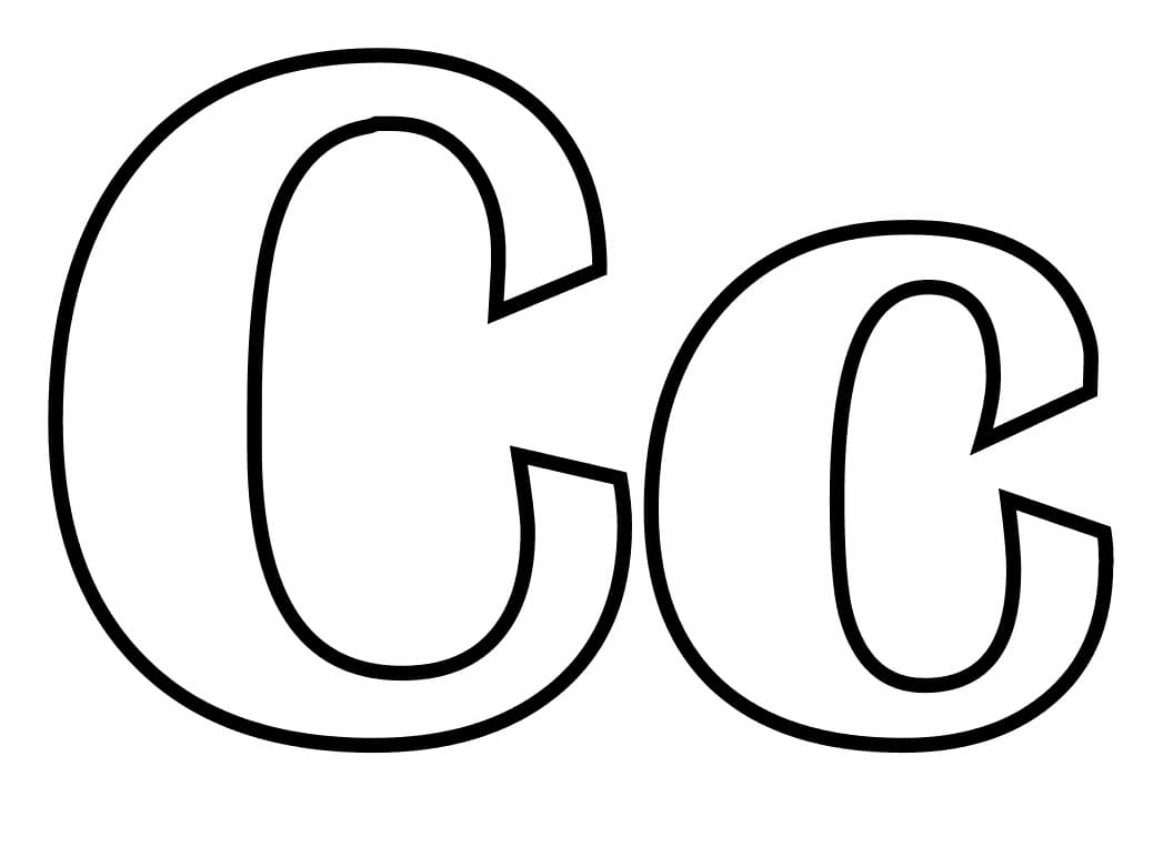 Dibujo para colorear: Letra C (Letras y Alfabeto) #194568 - Dibujos para Colorear e Imprimir Gratis