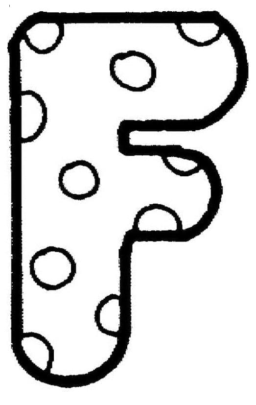 Dibujo gratuito Letra F #194615 de la coleccion Letras y Alfabeto para imprimir