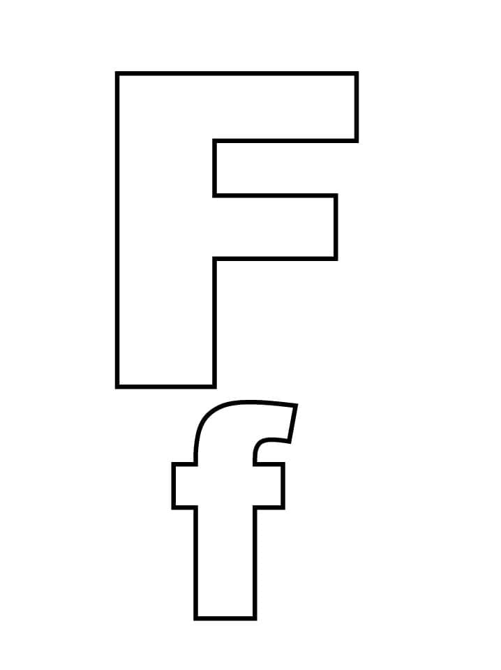 Dibujo gratuito Letra F #194616 de la coleccion Letras y Alfabeto para imprimir