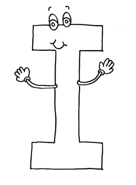 Dibujo gratuito Letra I #194643 de la coleccion Letras y Alfabeto para imprimir