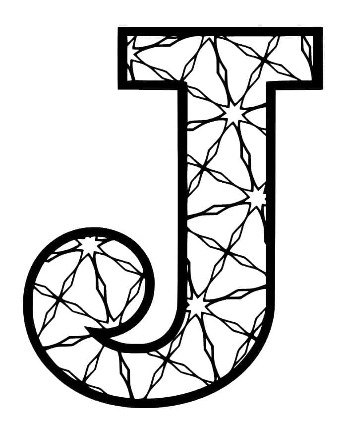 Dibujo gratuito Letra J #194664 de la coleccion Letras y Alfabeto para imprimir