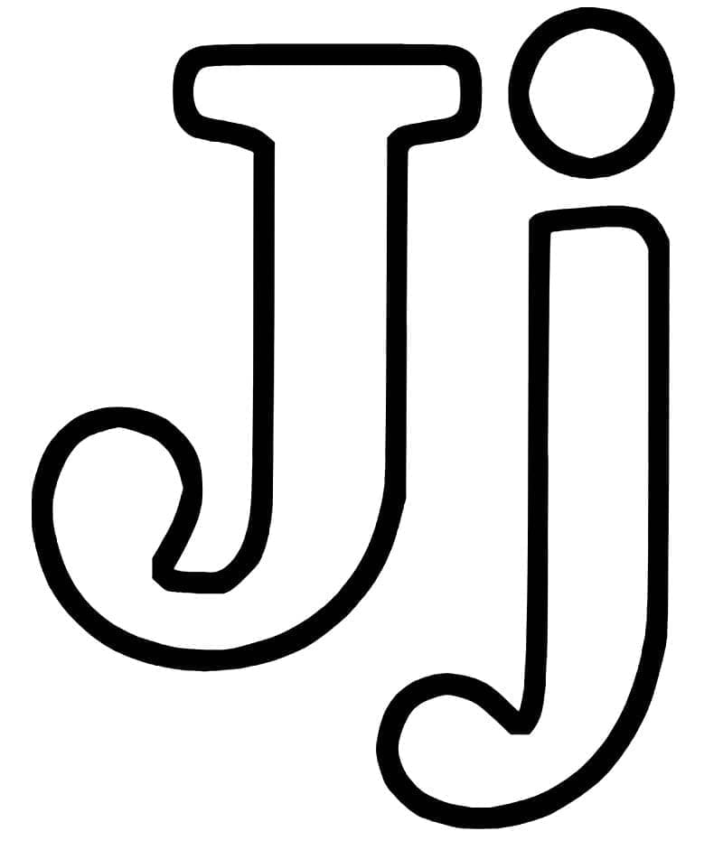 Dibujo gratuito Letra J #194666 de la coleccion Letras y Alfabeto para imprimir