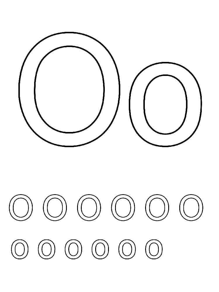 Dibujo gratuito Letra O #194730 de la coleccion Letras y Alfabeto para imprimir