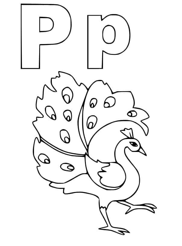 Dibujo gratuito Letra P #194738 de la coleccion Letras y Alfabeto para imprimir