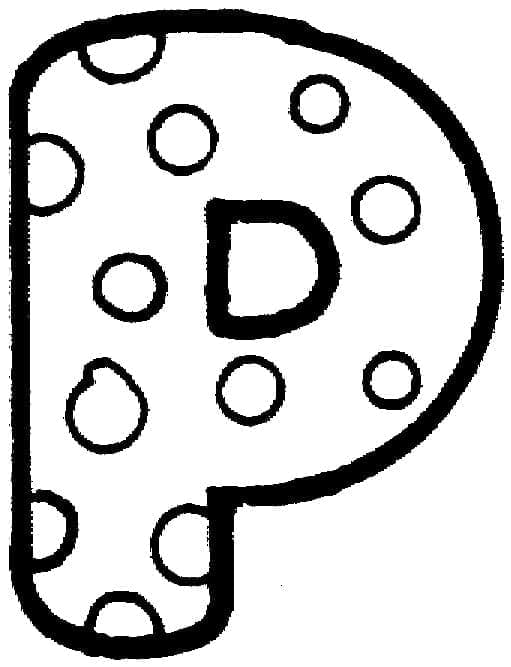 Dibujo gratuito Letra P #194743 de la coleccion Letras y Alfabeto para imprimir