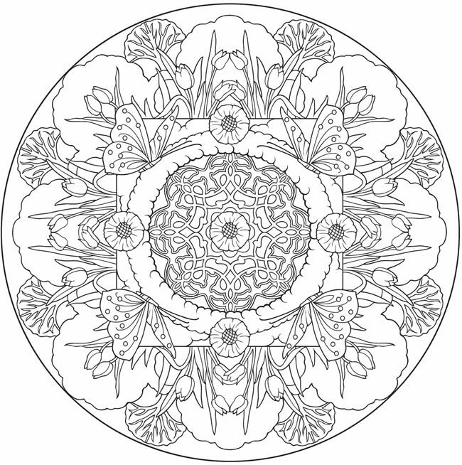 Dibujo gratuito Anti-Estrés #127102 de la coleccion Mandalas para imprimir