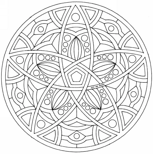 Dibujo gratuito Anti-Estrés #22911 de la coleccion Mandalas para imprimir
