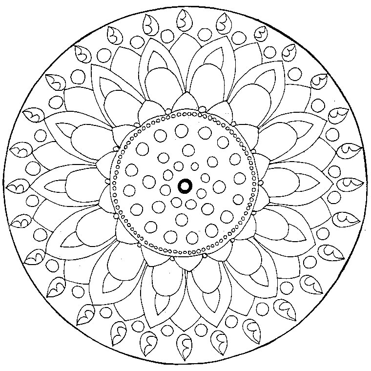 Dibujo gratuito Anti-Estrés #22962 de la coleccion Mandalas para imprimir Dibujo gratuito Anti-Estrés #22962 de la coleccion Mandalas para imprimir