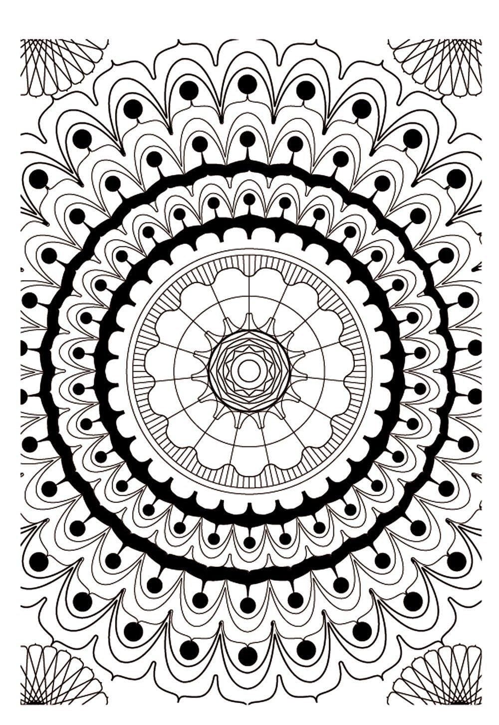Dibujo gratuito Arteterapia #208464 de la coleccion Mandalas para imprimir