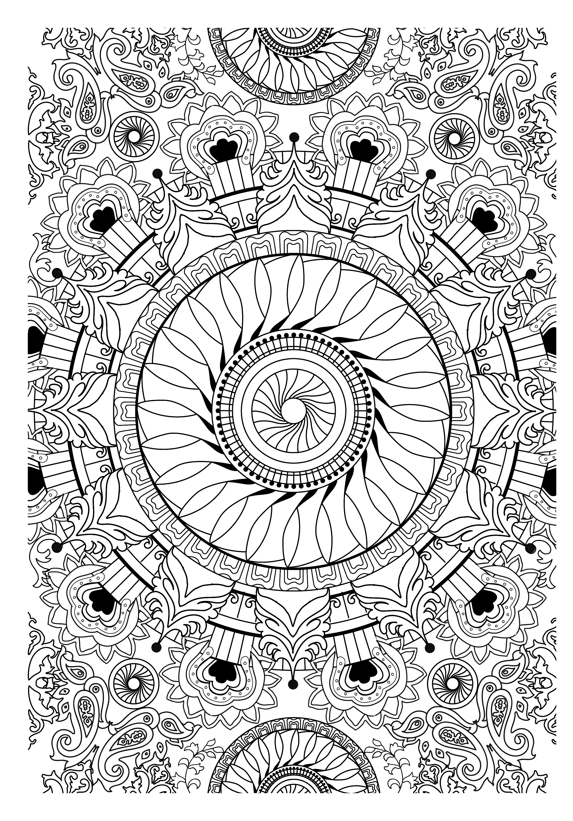 Dibujo gratuito Arteterapia #23097 de la coleccion Mandalas para imprimir Dibujo gratuito Arteterapia #23097 de la coleccion Mandalas para imprimir