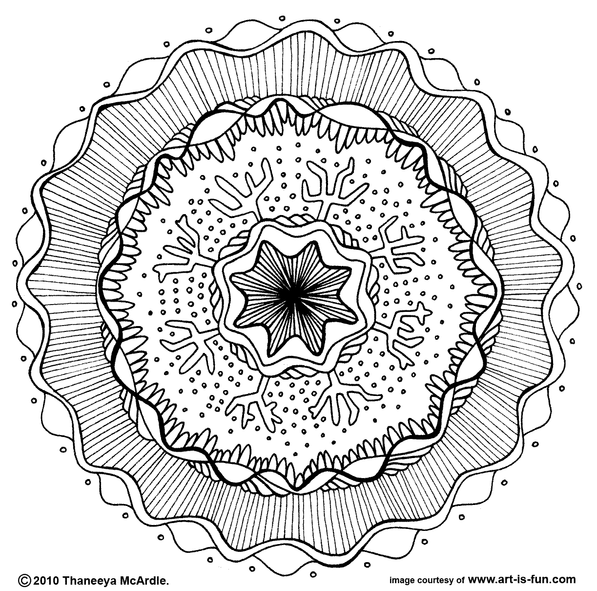 Dibujo gratuito Arteterapia #23189 de la coleccion Mandalas para imprimir