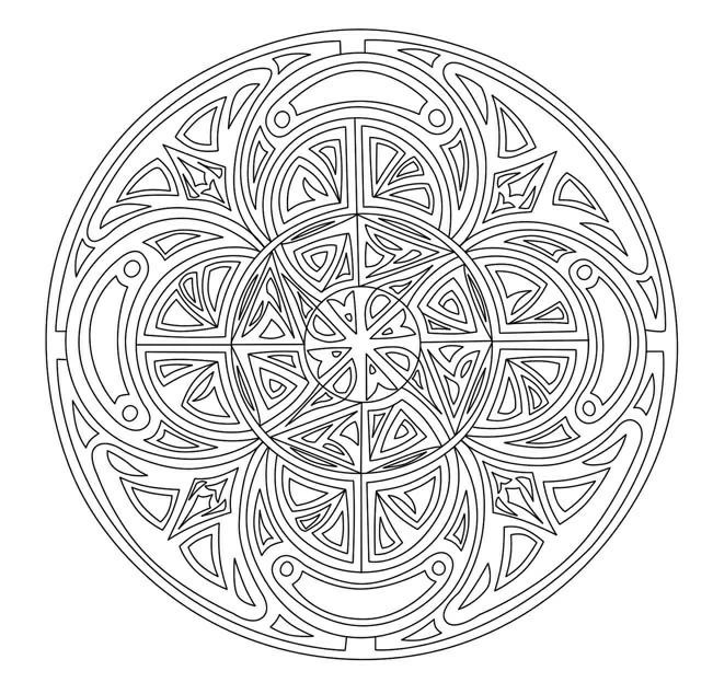 Dibujo gratuito Arteterapia #23265 de la coleccion Mandalas para imprimir