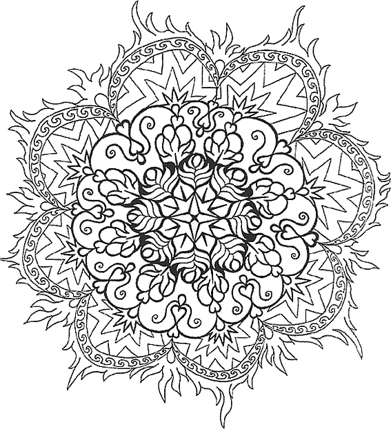 Dibujo para colorear: Mandalas (Mandalas) #22913 - Dibujos para Colorear e Imprimir Gratis