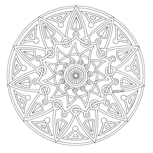 Dibujo para colorear: Mandalas (Mandalas) #22947 - Dibujos para Colorear e Imprimir Gratis