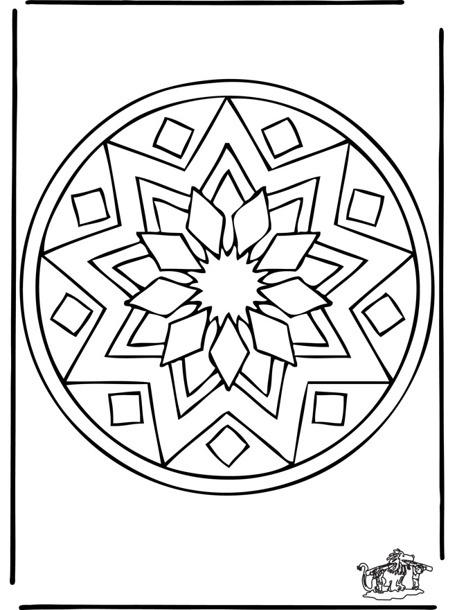 Dibujo para colorear: Mandalas (Mandalas) #23072 - Dibujos para Colorear e Imprimir Gratis