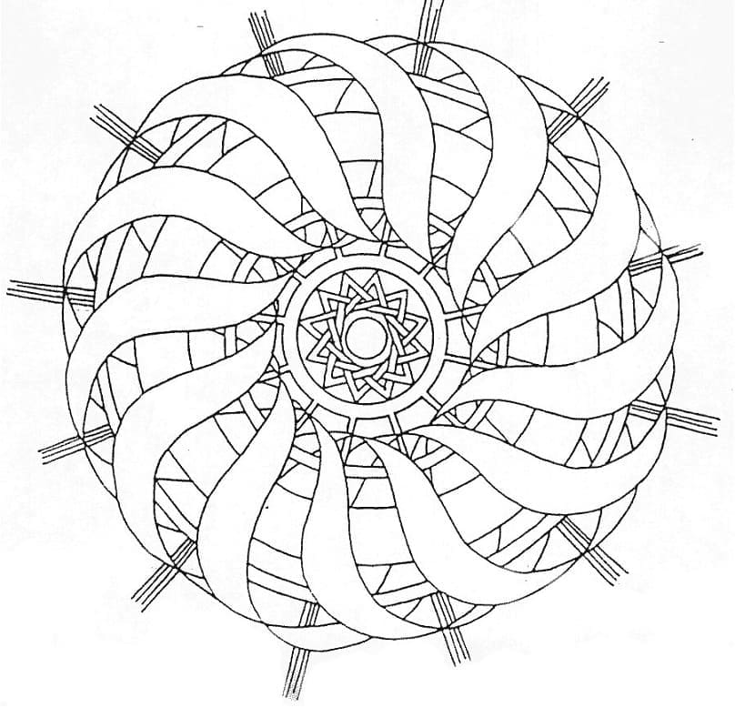 Dibujo gratuito Mandalas Abstractos #173971 de la coleccion Mandalas para imprimir