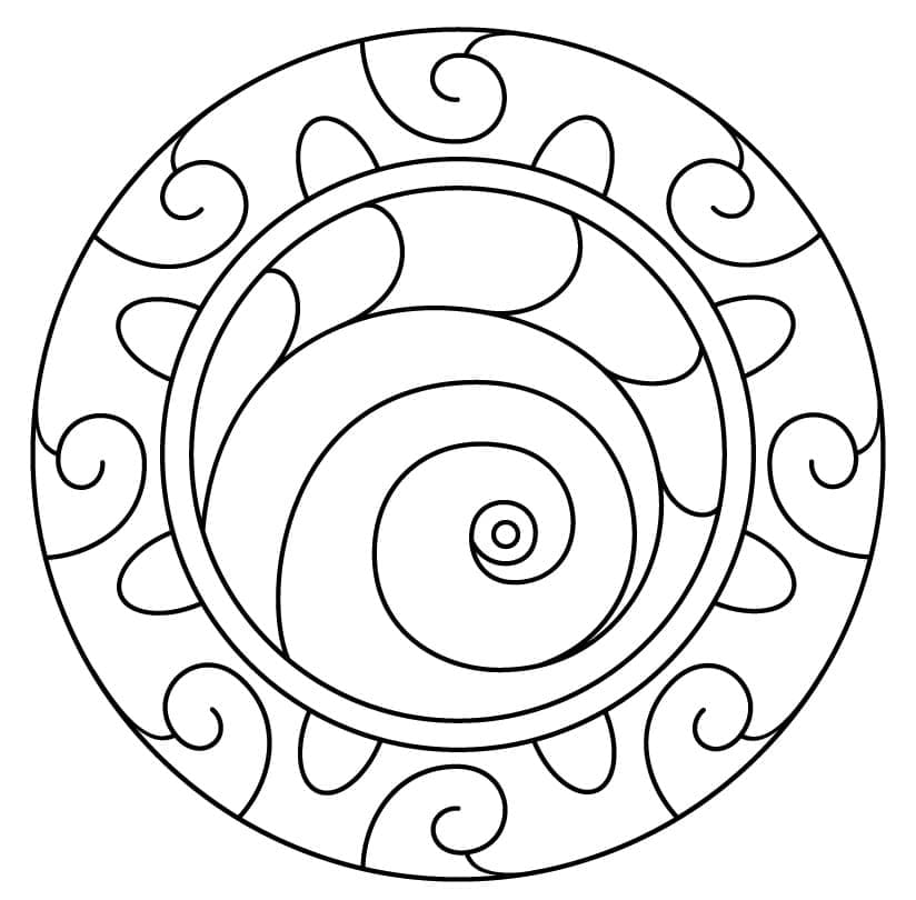 Dibujo gratuito Mandalas Abstractos #173978 de la coleccion Mandalas para imprimir