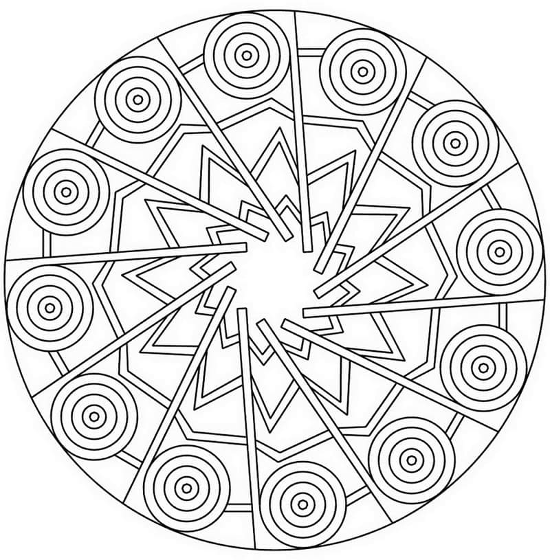 Dibujo gratuito Mandalas Abstractos #173981 de la coleccion Mandalas para imprimir