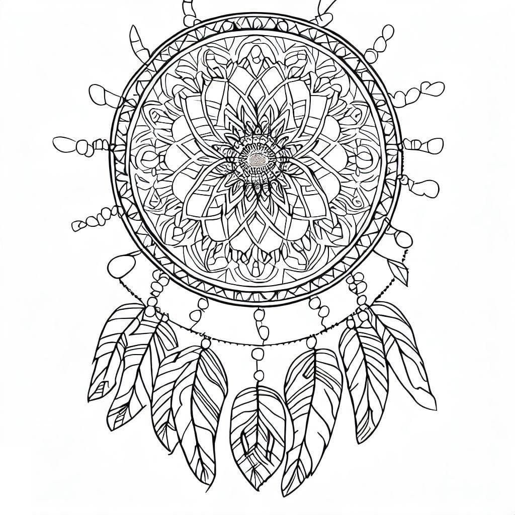 Dibujo gratuito Mandalas Atrapasueños #190190 de la coleccion Mandalas para imprimir