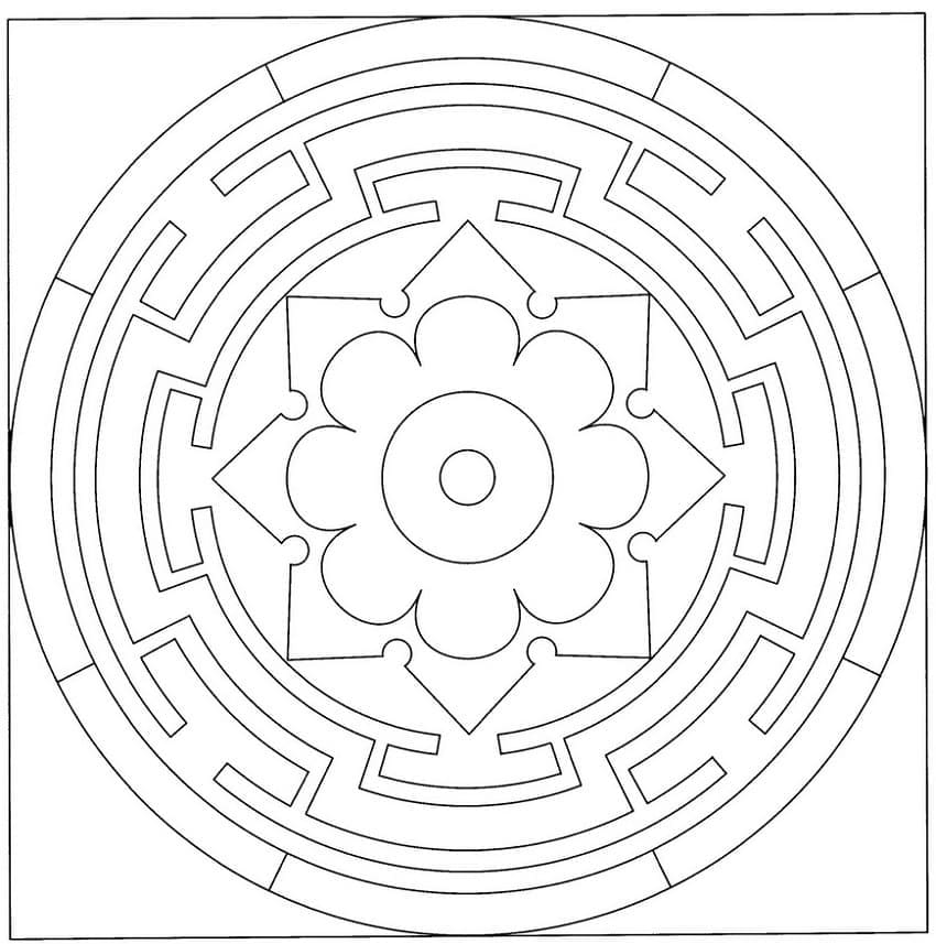 Dibujo gratuito Mandalas Celtas #173945 de la coleccion Mandalas para imprimir