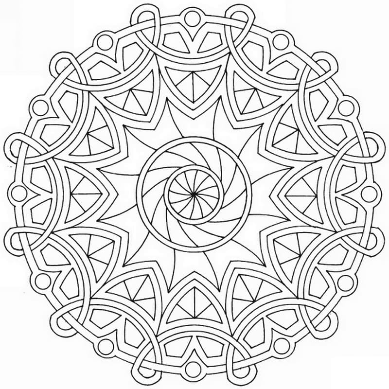 Dibujo gratuito Mandalas Celtas #173953 de la coleccion Mandalas para imprimir