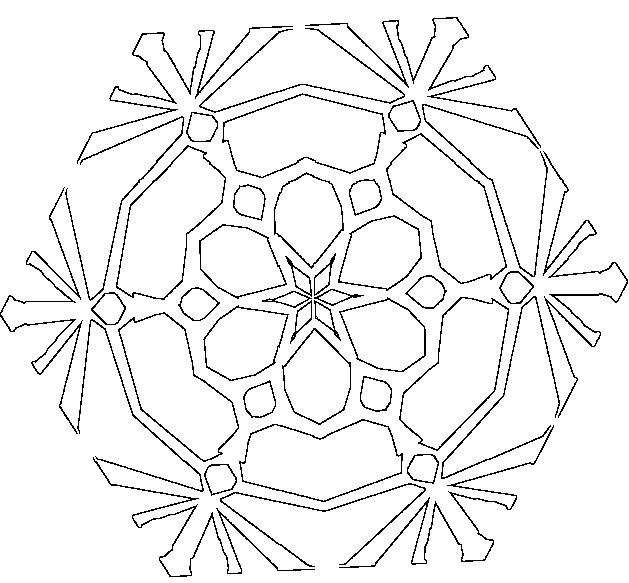 Dibujo para colorear: Mandalas Copo de nieve (Mandalas) #117679 - Dibujos para Colorear e Imprimir Gratis