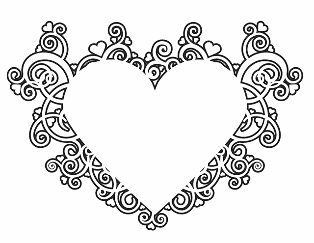 Dibujo para colorear: Mandalas Corazón (Mandalas) #116728 - Dibujos para Colorear e Imprimir Gratis