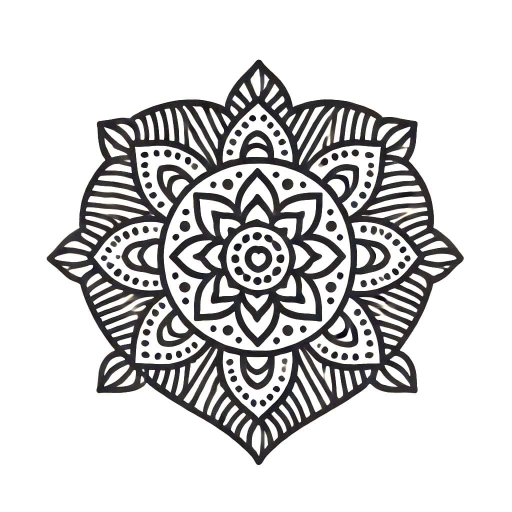 Dibujo gratuito Mandalas de Corazón #218154 de la coleccion Mandalas para imprimir