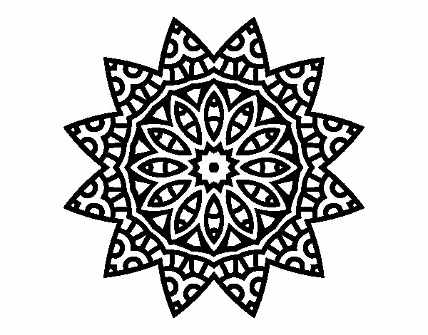 Dibujo para colorear: Mandalas de Estrellas (Mandalas) #117967 - Dibujos para Colorear e Imprimir Gratis