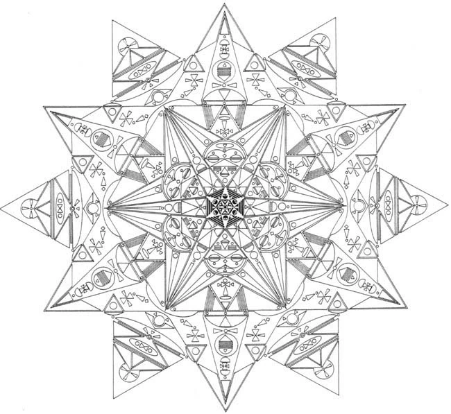 Dibujo para colorear: Mandalas de Estrellas (Mandalas) #117982 - Dibujos para Colorear e Imprimir Gratis