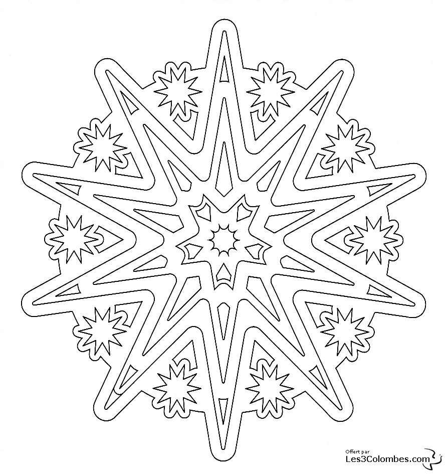 Dibujo gratuito Mandalas de Flores #117061 de la coleccion Mandalas para imprimir