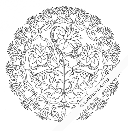 Dibujo para colorear: Mandalas de Flores (Mandalas) #117091 - Dibujos para Colorear e Imprimir Gratis