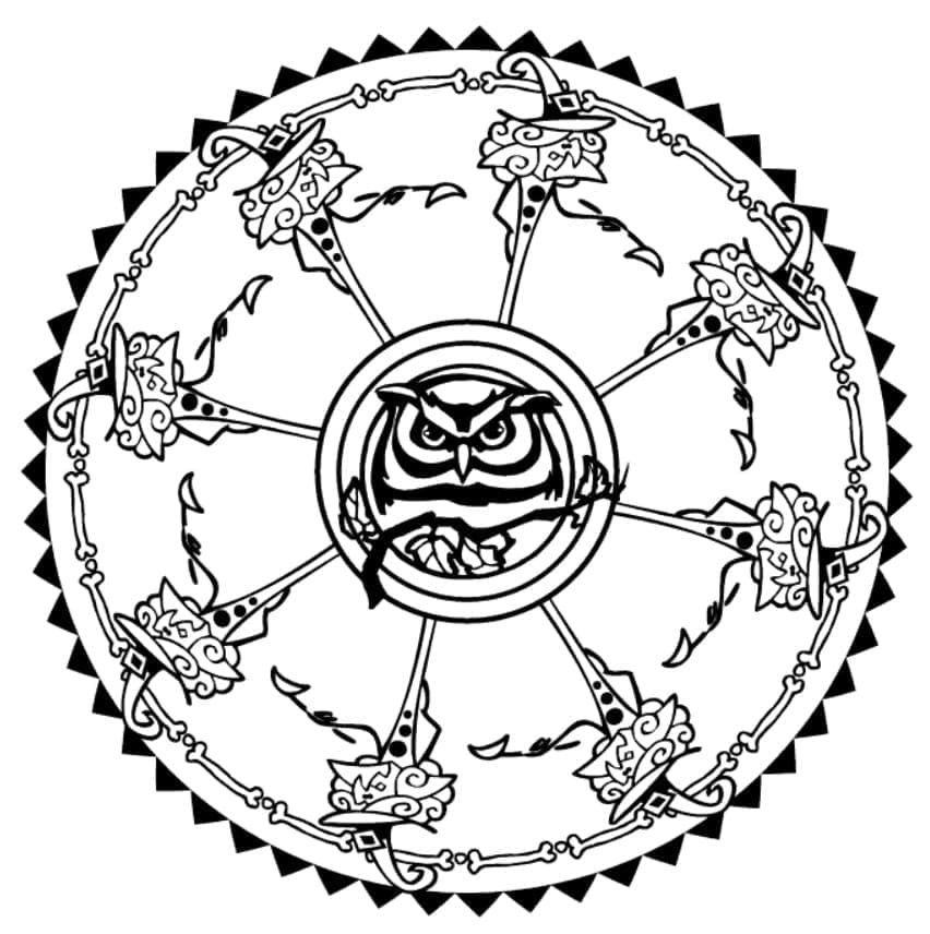 Dibujo gratuito Mandalas de Halloween #202523 de la coleccion Mandalas para imprimir
