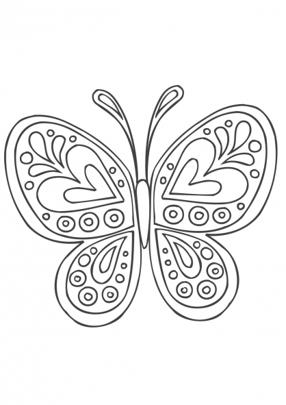 Dibujo para colorear: Mandalas de Mariposas (Mandalas) #117381 - Dibujos para Colorear e Imprimir Gratis