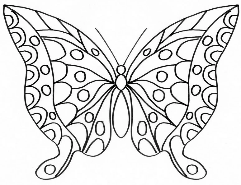 Dibujo para colorear: Mandalas de Mariposas (Mandalas) #117385 - Dibujos para Colorear e Imprimir Gratis