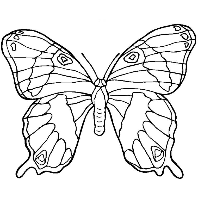 Dibujo para colorear: Mandalas de Mariposas (Mandalas) #117396 - Dibujos para Colorear e Imprimir Gratis