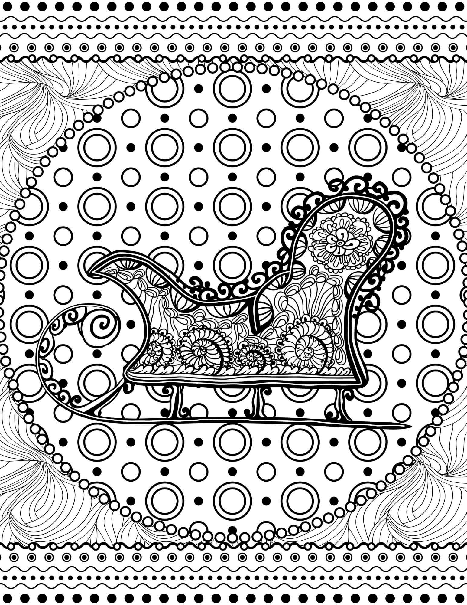 Dibujo gratuito Mandalas de Navidad #220110 de la coleccion Mandalas para imprimir