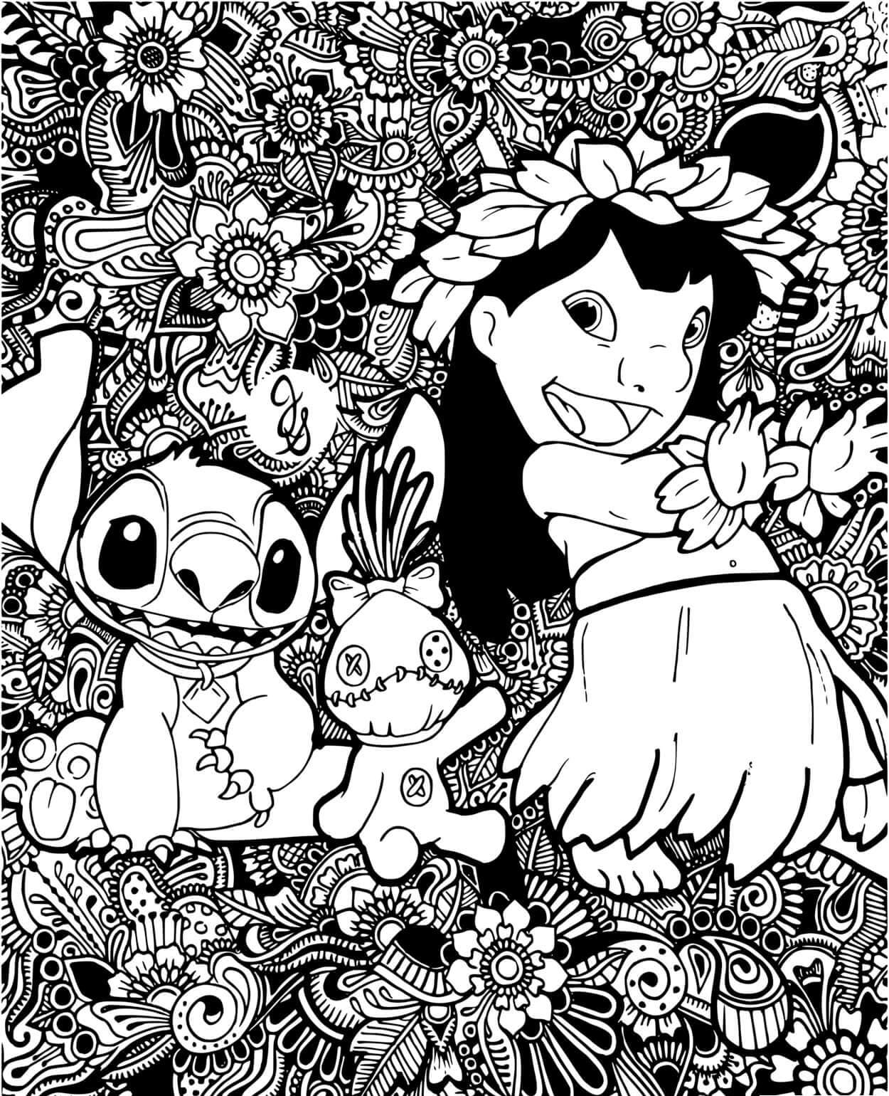 Dibujo gratuito Mandalas de Stitch #216362 de la coleccion Mandalas para imprimir