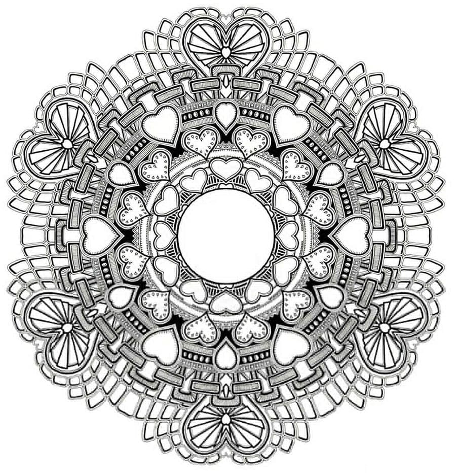 Dibujo gratuito Mandalas Difíciles #209916 de la coleccion Mandalas para imprimir