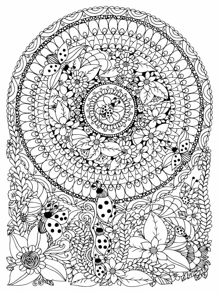 Dibujo gratuito Mandalas Difíciles #209924 de la coleccion Mandalas para imprimir